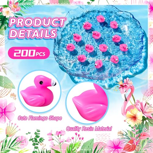 HFAYDZSW 115Pcs Mini Resin Flamingo Ducks, Flamingo Tiny Figurines for Cake Topper Garden Dollhouse Landscape Aquarium Ornaments DIY Crafts