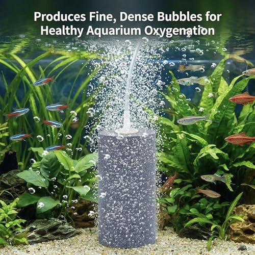 10 Pieces 4 Inches Large Air Stone Bar Bubble Diffuser Set, Cylinder Aerator Bubble Diffuse for Large Fish Tank, Aquarium, Ponds