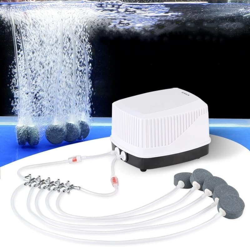 Aquarium Air Valve 6 Way Inline Manifold Air Flow Pump Tubing Splitter Lever Control Valve 2-Pack