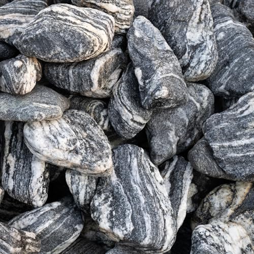 Aquarium Rocks Silver Seiryu Rock 5lb Natural Stone for Fish Tanks, Terrariums, Bonsai, Garden Decoration, Micro Landscapes & Reptile Terrariums(2-5inch 4-5Pcs) - size: 5lb (2-5inch)