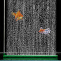 Aquarium Air Bubble Bar, 14.1 Inch Double Row Fine Micro Air Bubble Curtain Wall, Self-Sinking Design High Dissolved Oxygen Diffuser Fish Tank Bubbler for Freshwater Saltwater Hydroponics - size: 14.1 Inch