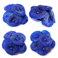 4Pcs Artificial Coral, Faux Coral Ornaments, Aquarium Decorations for Fish Tank Aquarium, Fish Cave Hideout Decoration Landscape (Blue)