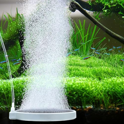 UPETTOOLS Nano Air Stone for Fish Tank - 6 Inch Quiet Aquarium Bubbler Stone Kit, Ultra-High Dissolved Oxygen Diffuser Aquarium Aerator Airstone for 100 to 150 Gallon Tank Hydroponics - size: 6 inch for 100 to 150 gallon tanks