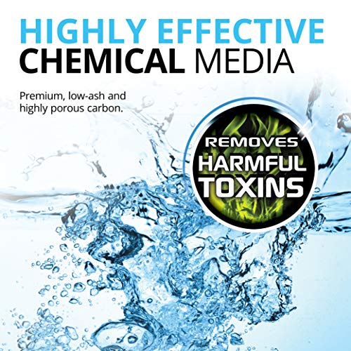 Fluval Carbon Filter Media for Aquariums, Premium Bituminous Carbon Inserts, 100-gram Nylon Bags, 3 Count (Pack of 1), A1440