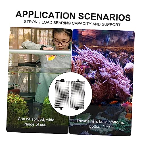 ibasenice 1set Fish Tank Divider High-Transparency Aquarium Separation Tool Suction Cups Fish Breeding Isolation Board for Water Permeability and Easy Installation