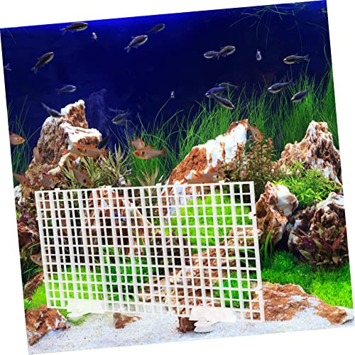 Yardwe 1set Fish Tank Bottom Divider Plate Isolation Grid Cups Semi-Transparent Aquarium Separation Board for Breeding and Water Circulation