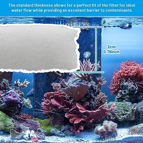 6 Pack Water Polishing Pads Compatible with Quick-Clear, Mechanical Filter Media for Aquariums, Fit the 307/407 and 306/406, A244A1