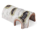 Artificial Birch Log Hide Reptile Shelter, Natural-Looking Reptile Hide for Bearded Dragons, Realistic Resin Hollow Log Hideout, Aquarium Resin Bark Decor