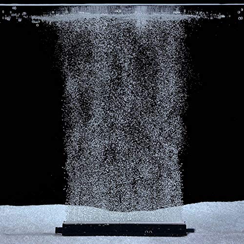 Carefree Fish Aquarium 6/12Inch Nano Materials Air Stone Strip Fish Tank Bubble Stone for Saltwater and Fresh Water (Not Harm The Health of The Fish)(No Include Air Pump) - color: 2Black, size: 6In