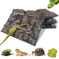 4pcs Rock Terrarium Background,3D Reptile Tank Background Board,Amphibian Stereo Backdrop Wall,Lizard Snake Gecko Spider Chameleon Turtle Fish pet silo Background Decorative Panel - color: brown-11.8"*8.8"（4pcs）