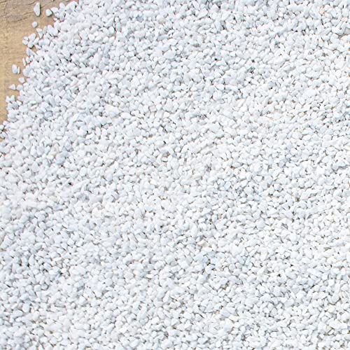 18lb White Cactus Pea Gravel Rocks,1/4 Inch Pebbles for Indoor Plants, Natural Succulent Rock and River Rocks Decorative for Aquariums, Vases, Outdoor Gardening, Top Dressing for Potted Plants