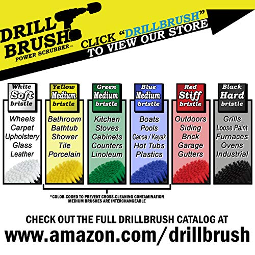 Cleaning Supplies - Scrub Brush - Car Detailing Products - Detailing Brush - Wheel Brush - Carpet Cleaner - Upholstery Cleaner - Drill Brush - Soft Bristle Brush - Aluminum - Car Cleaning Detail Brush - color: White