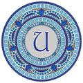 Custom Monogram Design Pool Mat, Decorative Pool Emblem, Choose Leter and Size, Easy to Install and Remove - size: 29" in Diameter, style: Letter "U"