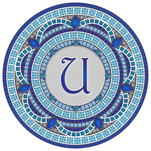 Custom Monogram Design Pool Mat, Decorative Pool Emblem, Choose Leter and Size, Easy to Install and Remove - size: 29" in Diameter, style: Letter "U"