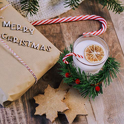 YBB 8Pcs Christmas Candle Rings, Small Artificial Red Berry Wreath Candle Holder Rings, Fits 3 Inch Pillars Candle Tapers for Rustic Wedding Centerpiece Christmas Table Decoration - color: 8pcs