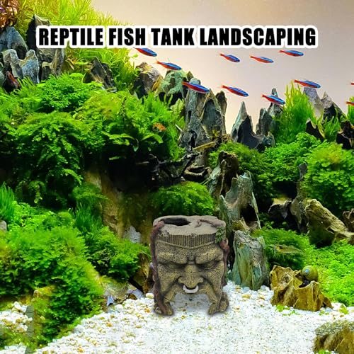 Fish Tank Decor - Resin Statue Ornaments, Realistic Landscaping Accessories, Aquarium Decoration, Multi Purpose Display | Reptile Home Pond Garden for Reptile Home Pond Garden