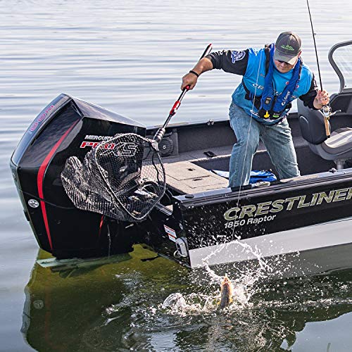 EGO S1 Genesis Modular Fishing Landing Net, Floating Aluminum Handle with Interchangeable Net Head System, Lightweight Kayak & Bank Fishing Net, Minimal Drag Design - size: 25" Handle, 17" x 19" Hoop