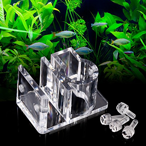 Fdit Acrylic Fish Tank Water Filter Mount Hose Tube Fixing Clip Aquarium Water Pipe Holder Tube Hanger