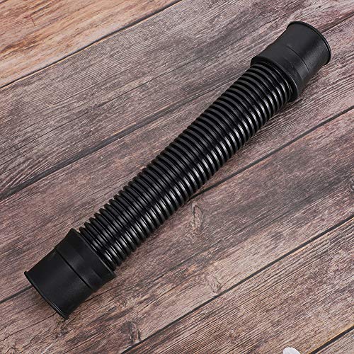Pssopp Fish Corrugated Hose, EVA Material, ID 32mm, Black, 11.8 Inches, 1 Count, Pond Filtration Tubing - size: ID 32mm