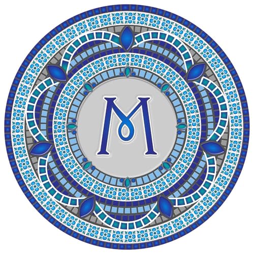 Custom Monogram Design Pool Mat, Decorative Pool Emblem, Choose Leter and Size, Easy to Install and Remove - size: 29" in Diameter, style: Letter "M"