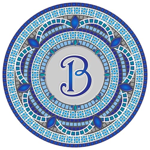 Custom Monogram Design Pool Mat, Decorative Pool Emblem, Choose Leter and Size, Easy to Install and Remove - size: 29" in Diameter, style: Letter "B"