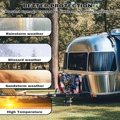 4th of July American Eagle Travel Trailer Propane Tank Cover Gas Cylinder Cover Protects Propane Tanks During Travel,Camping All Weather Protection - color: 4th of July American Eagle, size: S(20LB)