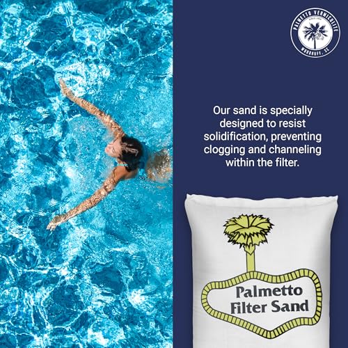 Swimming Pool Filter Sand for Above Ground and Inground Pools, Natural Silica, 50 Lb Bag - Residential and Commercial Pool System Accessories - Supplies for Cleaning and Maintenance - size: 1 Pack