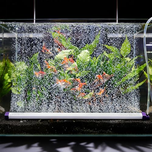 Fish Tank Bubbler Decorations Aquarium Bubble Wall Quiet Oxygen Diffuser Adjustable air Bubble Volume Air Stones Aquariums Kit for Freshwater & Saltwater Bubbler Decorations(15.8inch) - size: 15.8inch