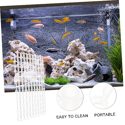 Mikikit 2pcs Aquarium Divider Panels Gravel Board for Fish Tank Isolation for Enhanced Water Permeability Splicing System for Custom Aquarium Setup - color: Transparent