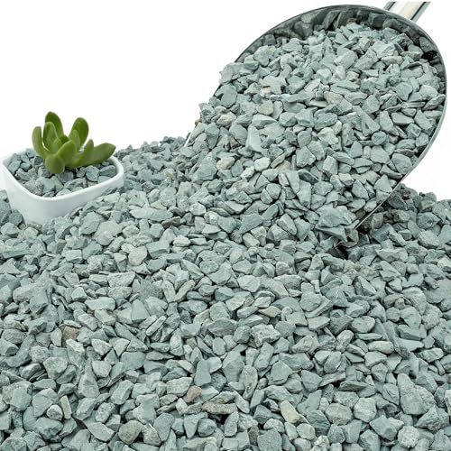 6lb Green Zeolite for Plants, 3/8" Natural Succulent Potting Soil Amendments, Decorative Gravel for Cactus, Bonsai Gritty Rock, Pebbles Pumice for Vase Fillers, Top Dressing - color: Green, size: 6 Lb