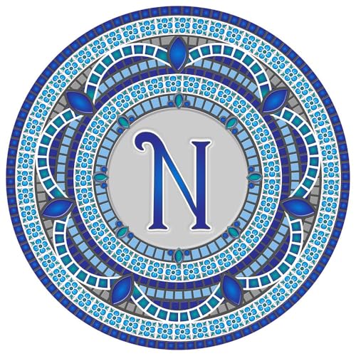 Custom Monogram Design Pool Mat, Decorative Pool Emblem, Choose Leter and Size, Easy to Install and Remove - size: 29" in Diameter, style: Letter "N"