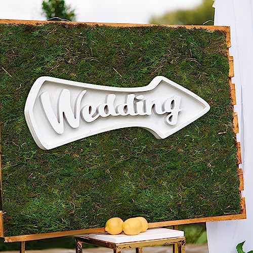 108'' x 12'' Moss Table Runner Dried Moss Sheet Roll for Crafts Preserved Moss Mat for Table Decoration Green Moss for Wedding Party Woodland Garden Fairy Decor - color: 108*12 Inch