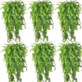 PINVNBY Reptile Plants Hanging Fake Vines Boston Climbing Terrarium Plant with Suction Cup for Bearded Dragons Lizards Geckos Snake Pets Hermit Crab and Tank Habitat Decorations (6 Pack) - size: 6PCS