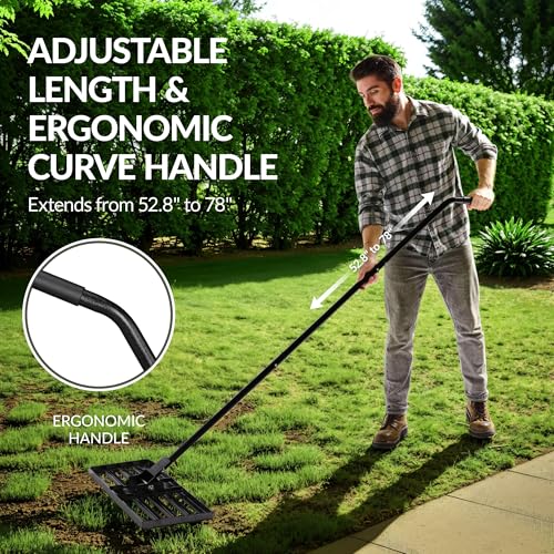 Best Choice Products Lawn Leveling Rake 30 x 10-Inch, Professional Grade Lawn Leveler Tool with 78-Inch Handle, Heavy-Duty Leveling Rake for Soil, Yard, Garden, Landscaping & Golf Course