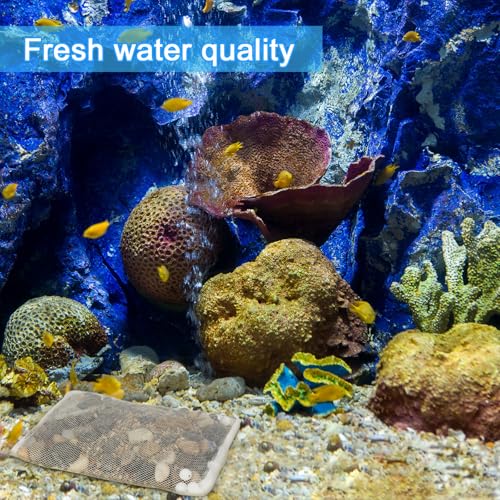 Abbylike 10pcs Large Filter Media Bag with Plastic Zipper 11.7" x 7.8" Reusable Media Bags for Aquarium Fish Tank Filter Bags - Mesh for Activated Carbon, Bio Balls, Ceramic Rings - size: 11.7" X 7.8"