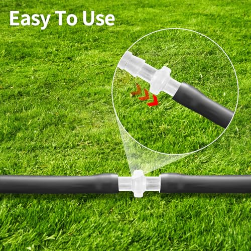 1/8" Barbed Hose Connector, 5-Pack Plastic Barb Fitting Adapter for Air, Water, Fuel Lines - Universal Tubing Mender for Aquarium, Water Pump, Irrigation Systems (1/8) - size: 1/8