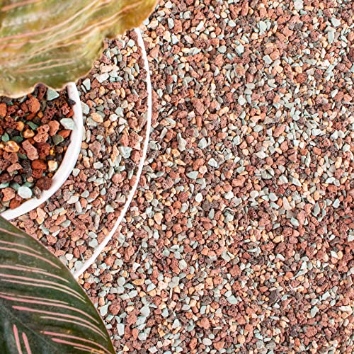 18lb Mix Lava Rocks for Plants in Door -Gravel Pebbles for Bonsai Succulent Cactus Potting Soil and Vase Fillers, Fairy Gardening,Top Dressing - color: Mix Gravel, size: 18lb