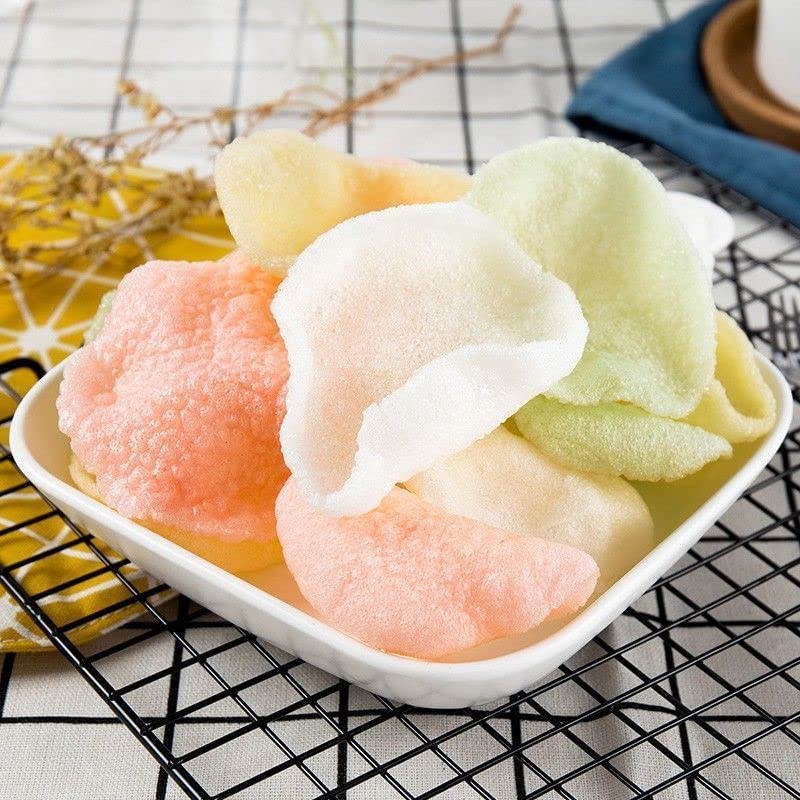 Shrimp Potato Chips (Colored Shrimp Chips), shrimp chips uncooked,180g, 1 Box (one piece)