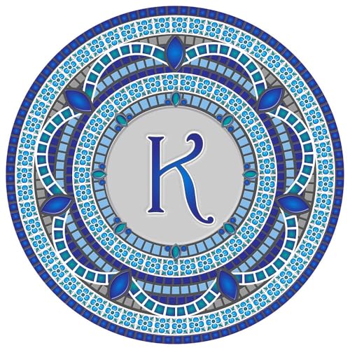 Custom Monogram Design Pool Mat, Decorative Pool Emblem, Choose Leter and Size, Easy to Install and Remove - size: 29" in Diameter, style: Letter "K"