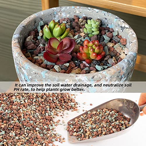 3lb Mix Lava Rocks for Plants in Door -Gravel Pebbles for Bonsai Succulent Cactus Potting Soil and Vase Fillers, Fairy Gardening,Top Dressing - color: Mix Gravel, size: 3lb