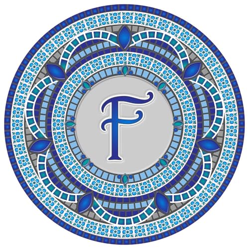 Custom Monogram Design Pool Mat, Decorative Pool Emblem, Choose Leter and Size, Easy to Install and Remove - size: 29" in Diameter, style: Letter "F"