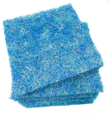 ViaAqua Japanese Filter Mat Premium Grade Pad Media for Koi Fish Pond Filter Waterfall Fish Farm with, 40" x 20" x 1.75" Thick - size: 40" x 20" x1.75"
