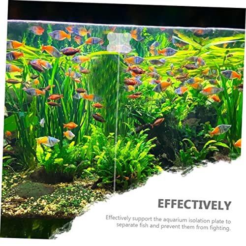 2Pcs Aquarium Divider Clips with Suction Cups Secure Fish Tank Isolation Clamps for Breeding and Separation Durable Tank Dividers for Fish and