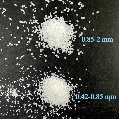 FANTIAN 10 lbs Aquarium White Sand, 0.8-2mm Coarse Sand. Small Gravel for Fish Tank, Succulent Plants Potted, Paintings, Fire Pits, Candle, Vase Filler and Crafts - color: White, size: 10 LB