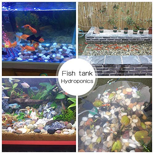 Voulosimi 12 LBS River Rock Stones, Natural Decorative Polished Mixed Pebbles Gravel,Outdoor Decorative Stones for Plant Aquariums, Landscaping, Vase Fillers - size: 12 LB