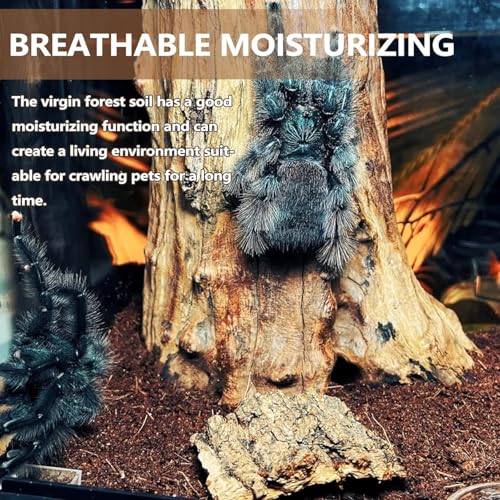 Reptile Soil Substrate Fluffy Small-Strand Reptile Substrate and Snake Bedding Clean Natural Terrarium Bedding for Lizards Snakes Tortoises Tarantulas - color: 1.32gal