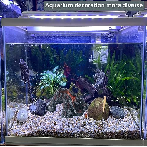 Volcano Shape Aquarium Decorations Cave| Resin Fish Tank Cave Ornaments| Fish Tank Bubbler Decorations| Fish Sleep Rest House| Aquarium Decoration Mountain