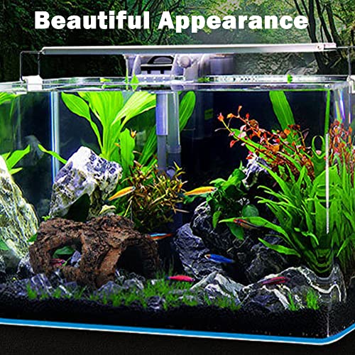 Small Resin Aquarium Hideout Log, Tree Trunk Fish Tank Decor Ornament, 5.31 in Hollow Cave with Multiple Openings, for Freshwater Tanks and Terrariums, Brown