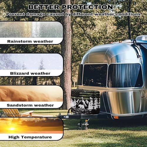 American Flag Mountain Travel Trailer Propane Tank Cover Waterproof Propane Gas Tank Cover Sun Protection with Zipper Four Seasons General - color: American Flag Mountain, size: S(20LB)