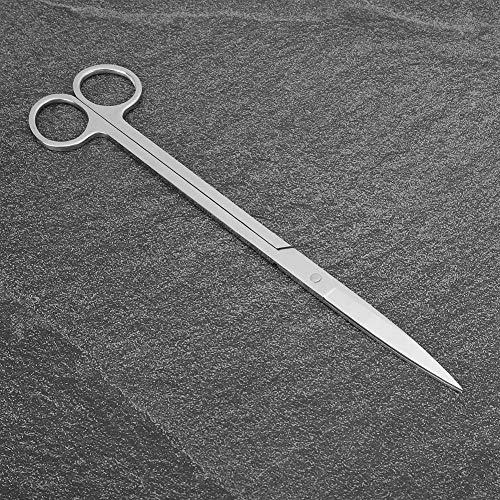 Semme Stainless Steel Plant Scissors for Aquarium Fish Ergonomic and Effortless Trimming Tool (Straight cut) - size: Straight cut